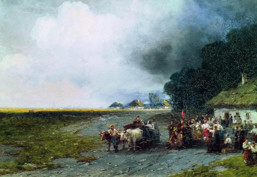 Иван Айвазовский - Свадьба на Украине (1892)