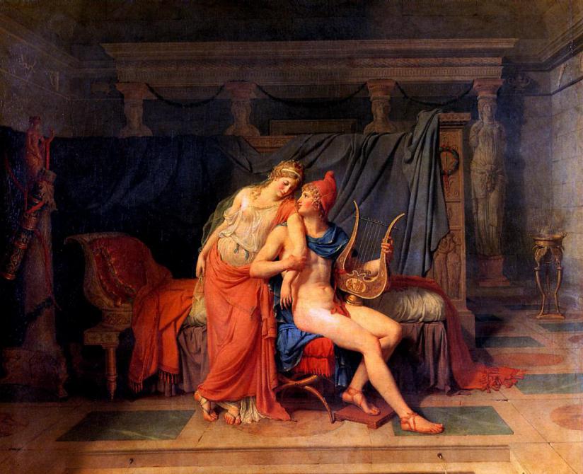 Жак-Луи Давид - Любовь Париса и Елены (1788)