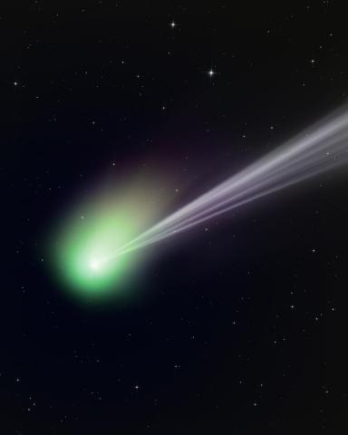 Комета C/2022 E3 (ZTF) - проекции на эклиптику, эффект Марса