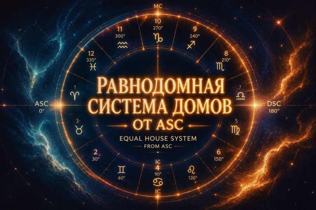 ������ ���� � �������� ������: ������ Equal House ����� ���� �� ������� ��������� �� ����� ��������